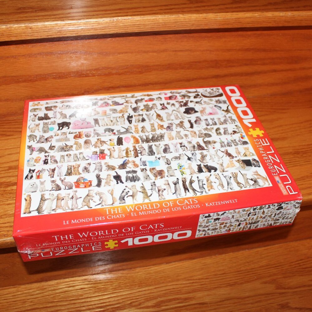 3/$55❤️The World of Cats Eurographics 1000 pcs puzzle Les Monde des Chats - Picture 5 of 5